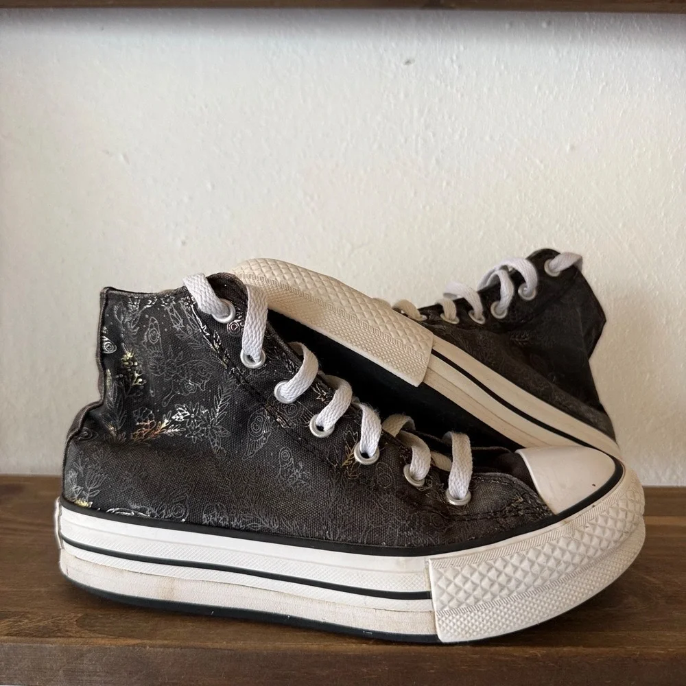 Converse Chuck Taylor All Star EVA Lift Hi Floral Youth Size 3 Platform